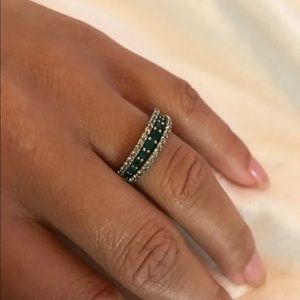 Diamond and Emerald Ring
